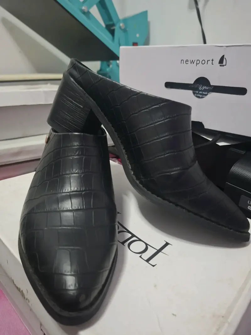 Zapatos de cuero negro Todopiel talla 38 - 5