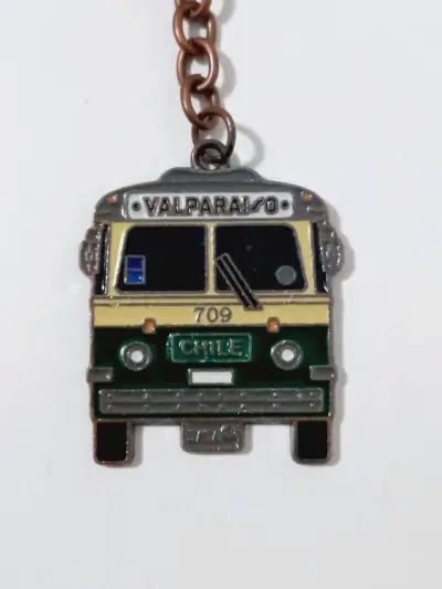 Llavero Trolebús Valparaíso Chile - miniatura 1