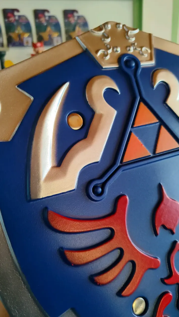 Escudo de réplica Hylian Shield Zelda - 3