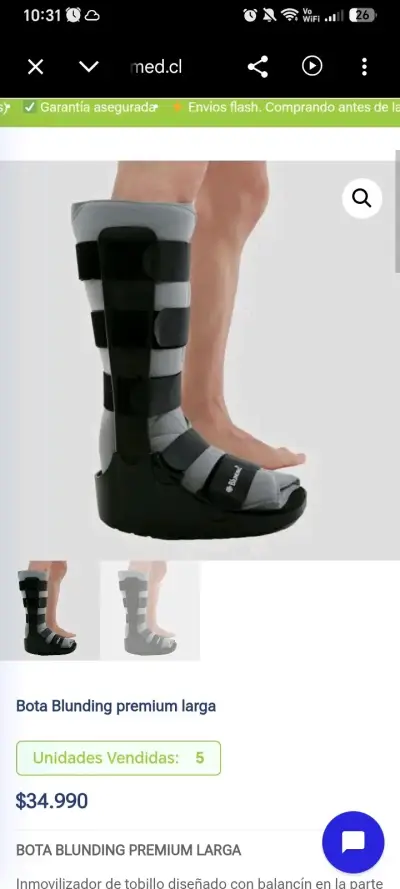 Bota ortopédica Blunding premium larga - miniatura 4
