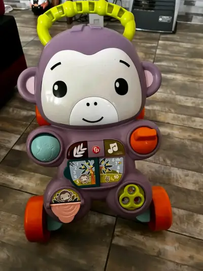 Andador de juguete para bebé con diseño de mono - miniatura 2