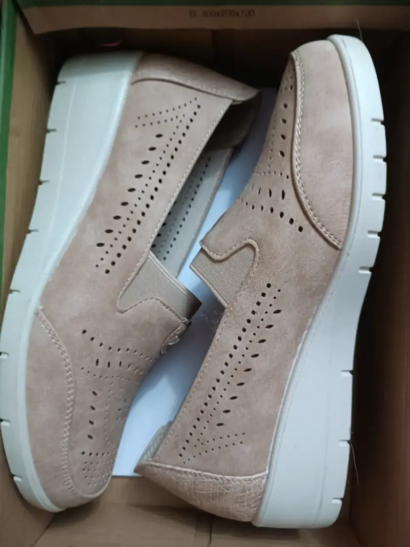Zapatos casuales beige Passer para mujer - 2