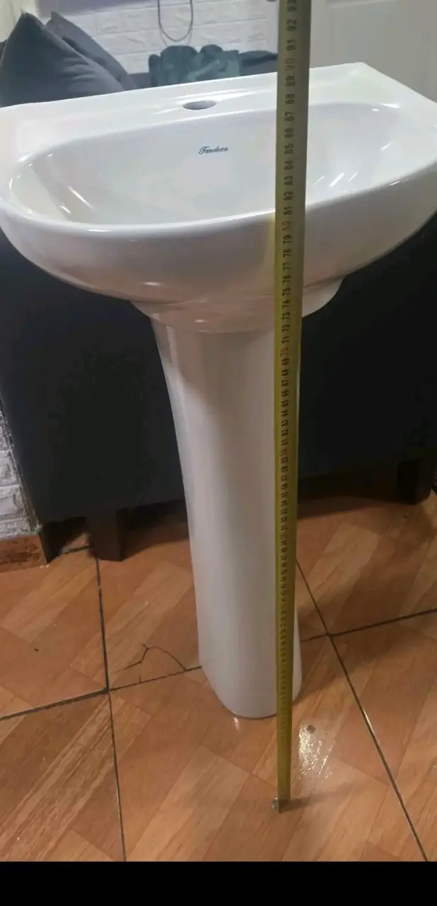 Lavamanos pedestal blanco Fanaloza - 3