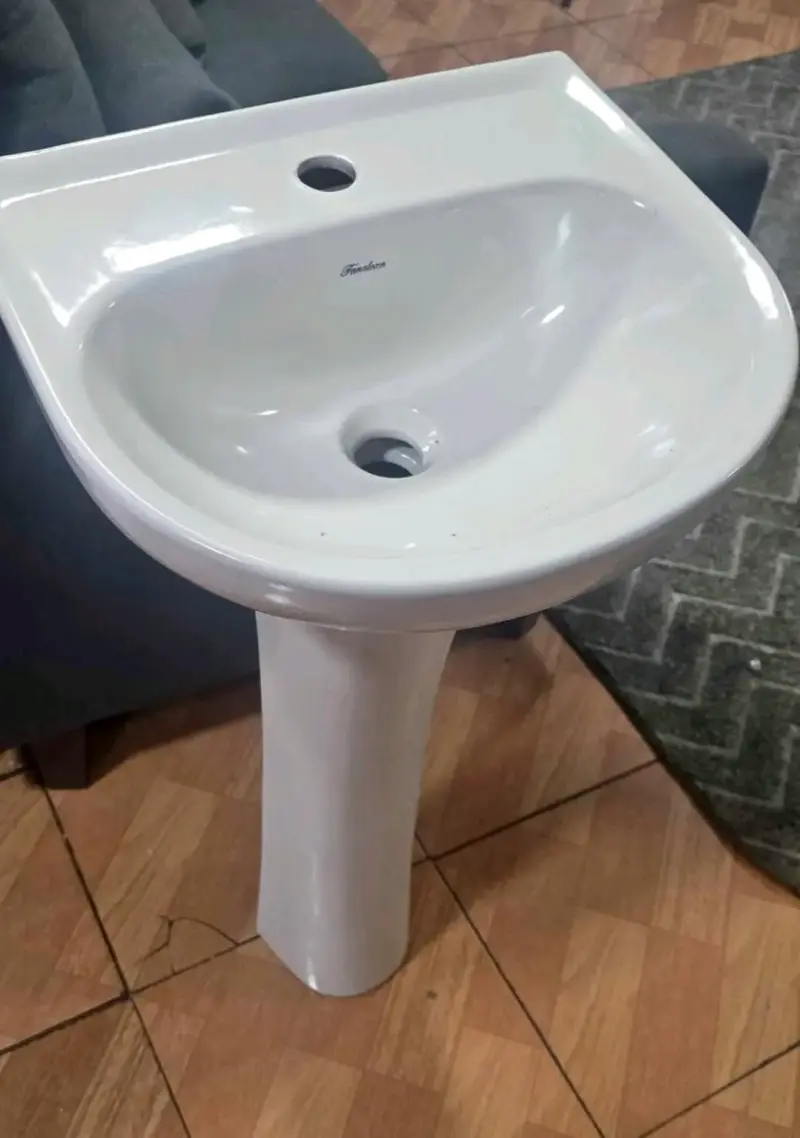 Lavamanos pedestal blanco Fanaloza - 4