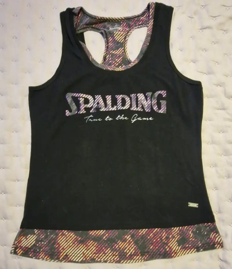 Polera deportiva negra Spalding para mujer - 1