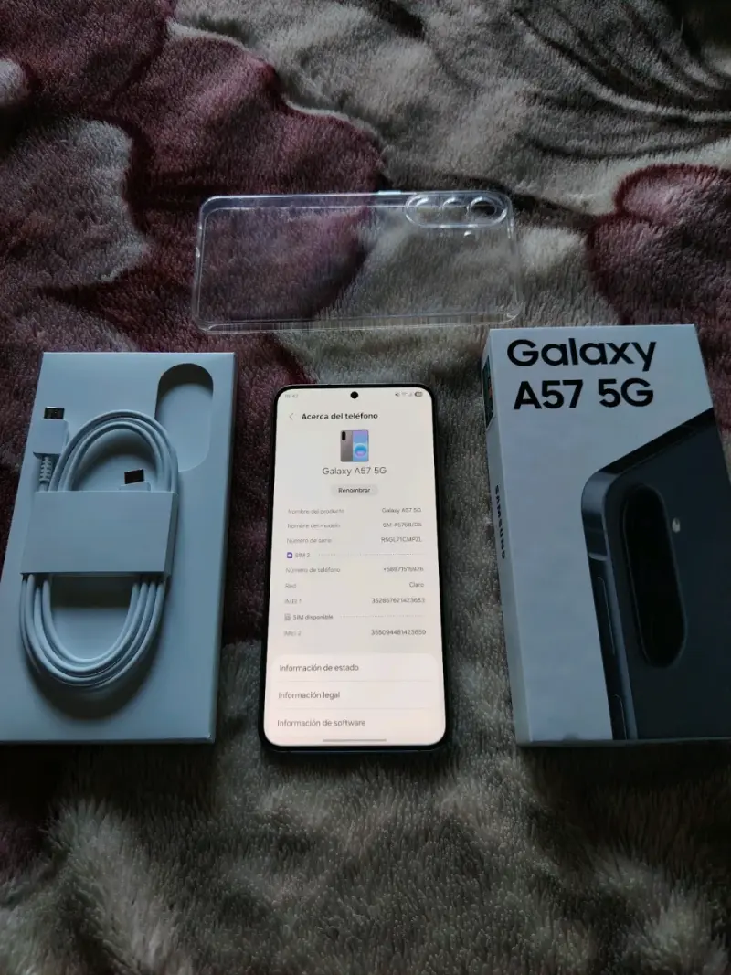 Samsung Galaxy A57 5G con caja y accesorios - 1