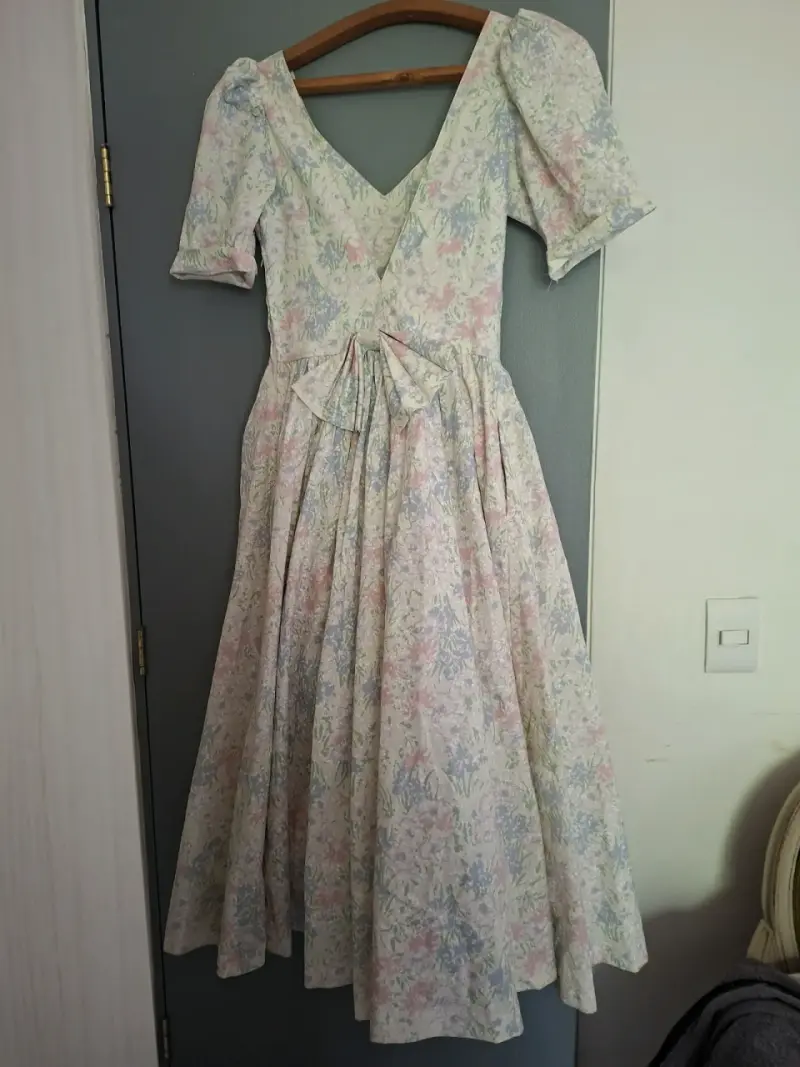 Vestido vintage floral Laura Ashley - 4