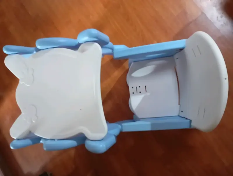 Mesa y silla infantil plegable azul - 4