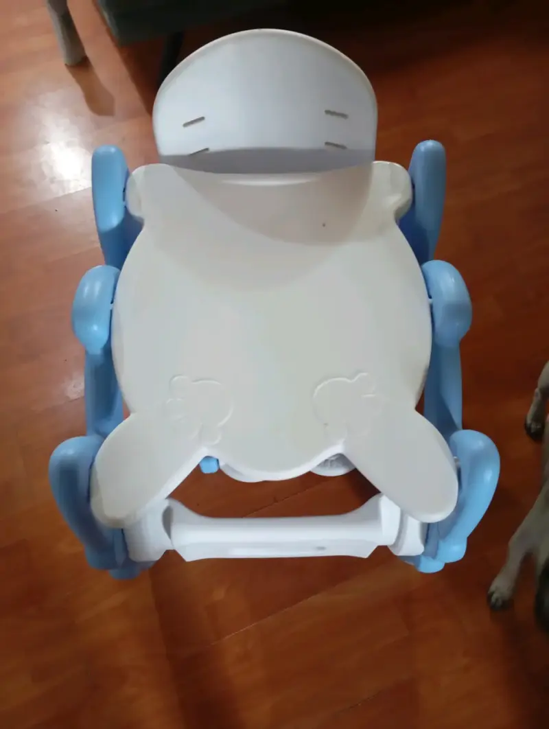Mesa y silla infantil plegable azul - 5