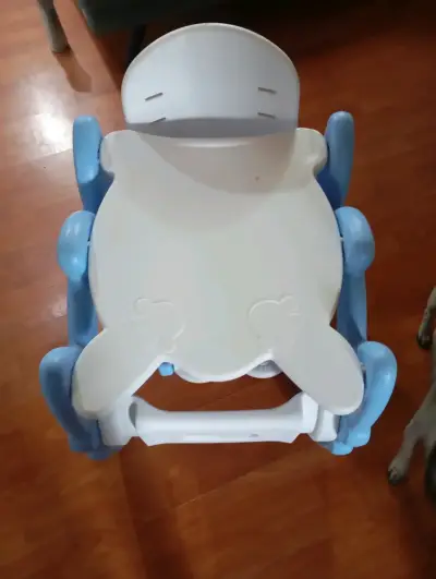Mesa y silla infantil plegable azul - miniatura 5