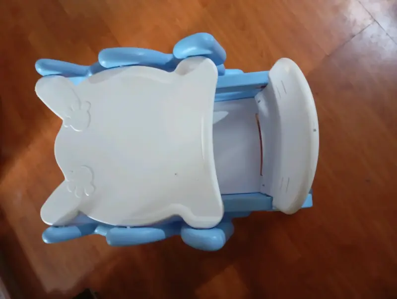 Mesa y silla infantil plegable azul - 6