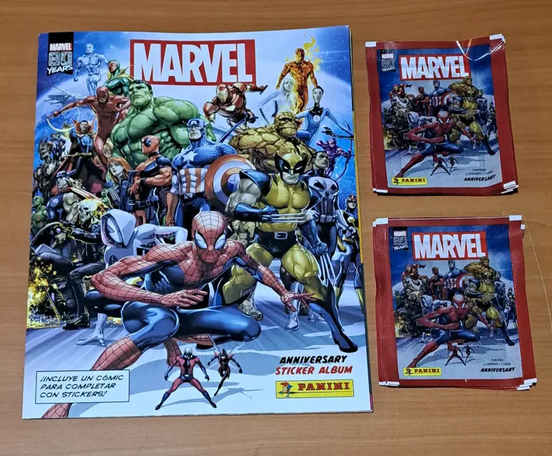 Álbum Marvel 80 años Aniversario + 10 sobres