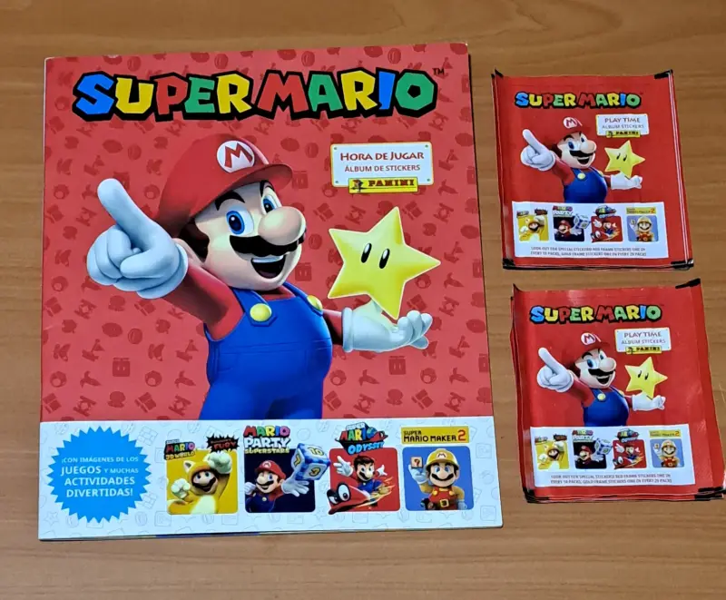 Álbum Super Mario Panini + 10 Sobres