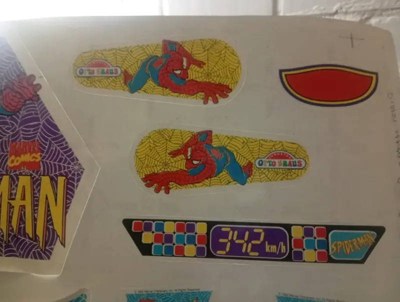 Set de calcomanías Spiderman vintage