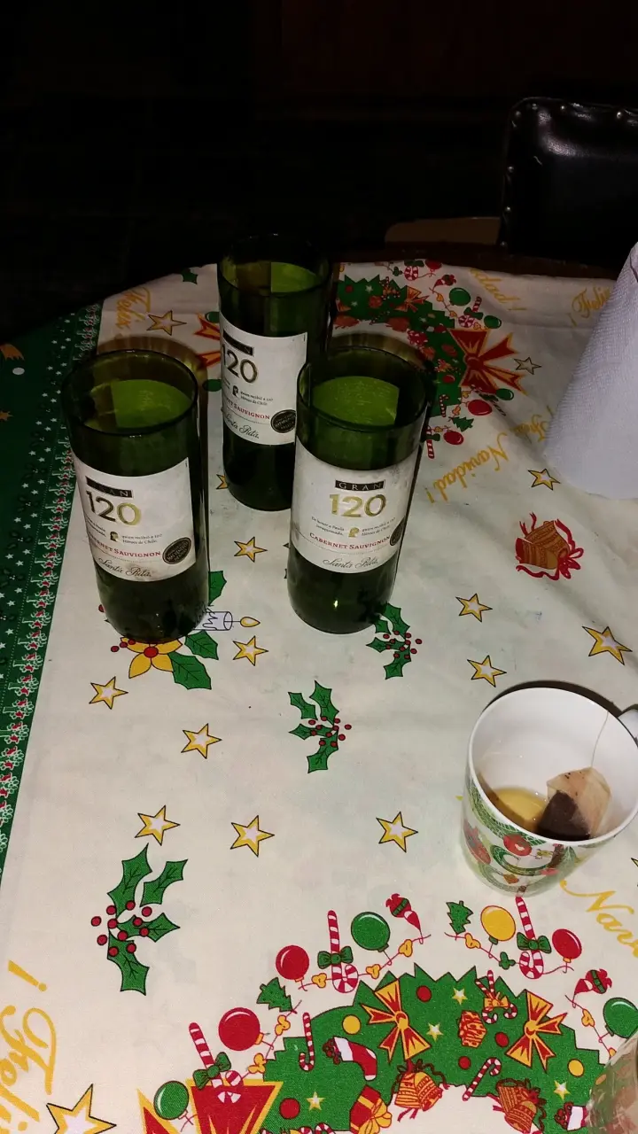 Vasos reciclados de botellas de vidrio - 3