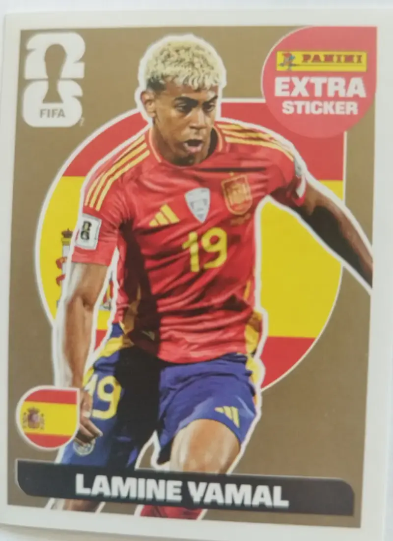 Lámina Extra Sticker Panini FIFA Lamine Yamal - 1