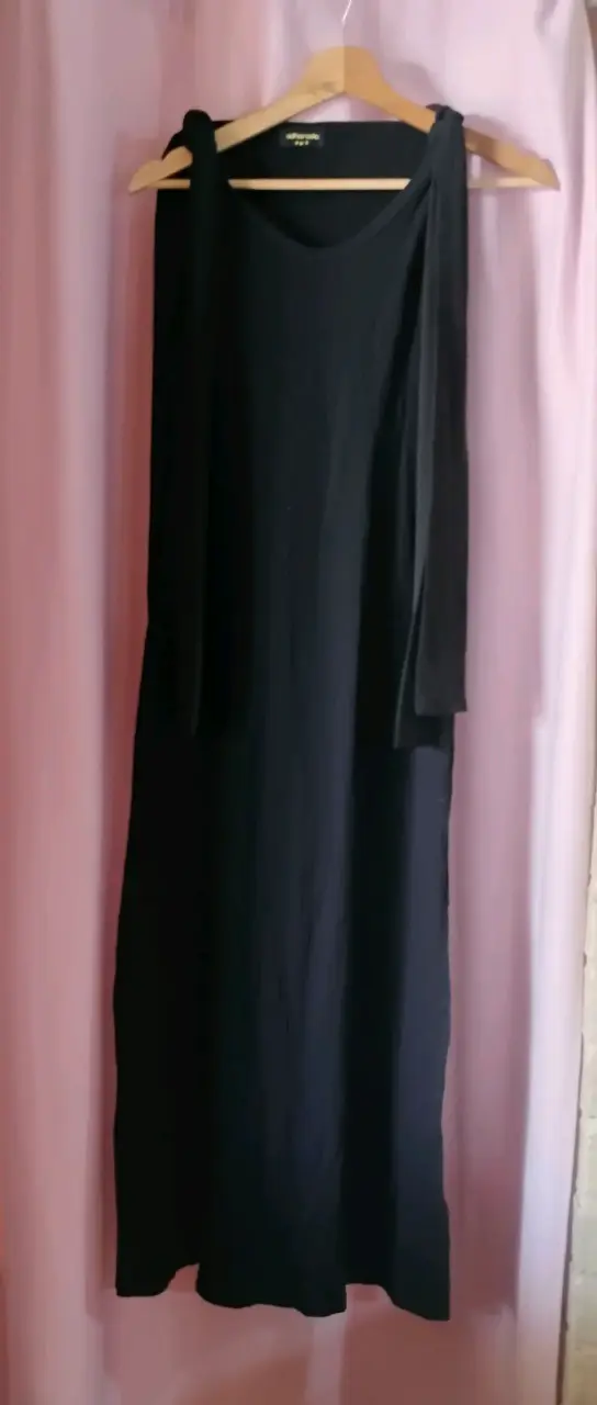 Vestido negro largo Adhorada talla M - 1