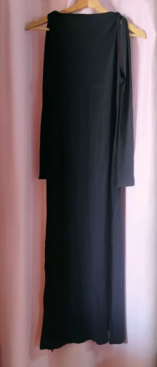 Vestido negro largo Adhorada talla M - 2