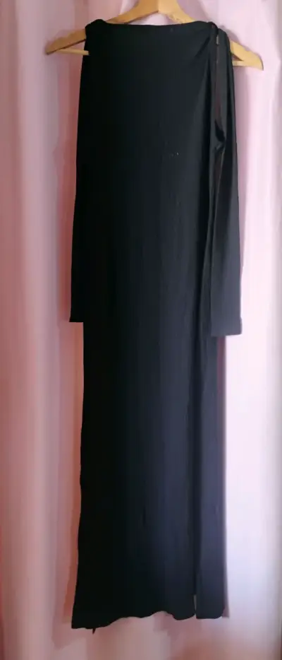 Vestido negro largo Adhorada talla M - miniatura 2