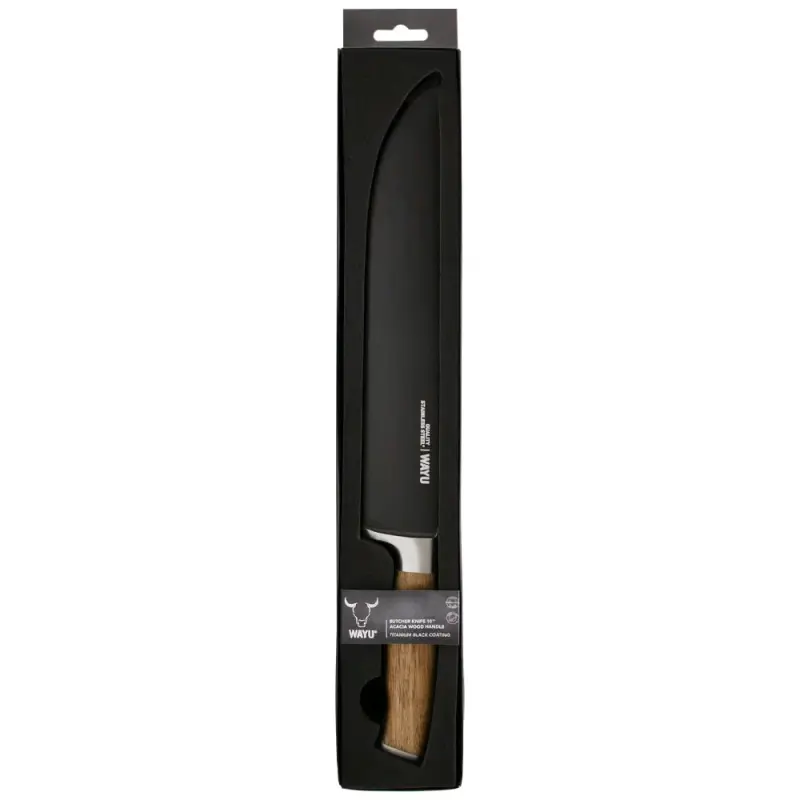 Cuchillo parrillero Wayu con Mango de Madera - 1