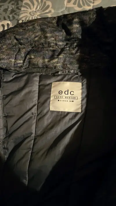 Chaqueta acolchada gris EDC talla M - miniatura 2