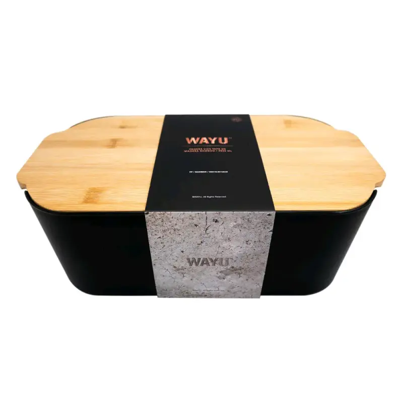 Panera con tapa de bambú Wayu - 1