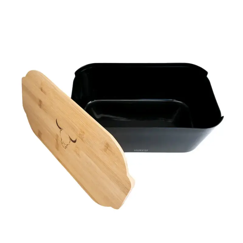 Panera con tapa de bambú Wayu - 3