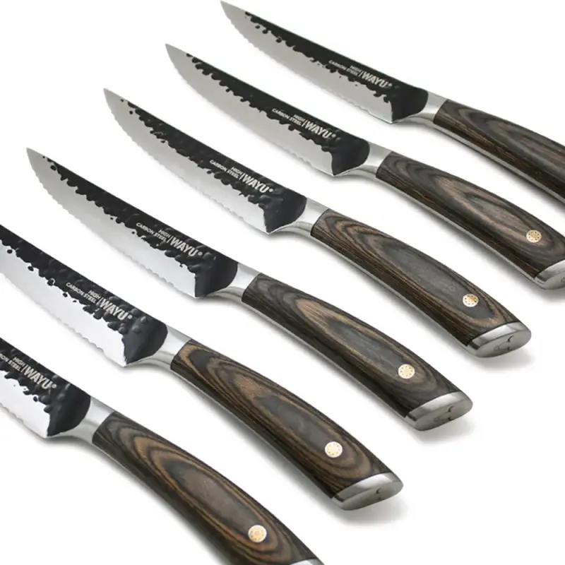 Set de cuchillos de carne Wayu en caja de madera - 2