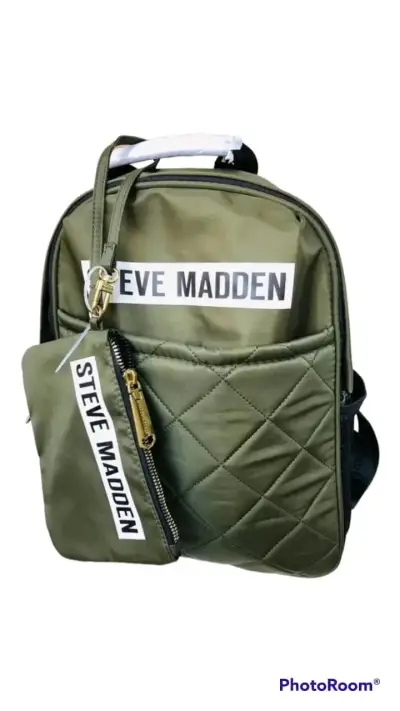 Mochila verde Steve Madden con bolso adicional - miniatura 1