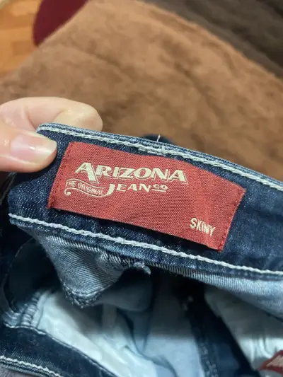 Jeans skinny azul para mujer Arizona - miniatura 4