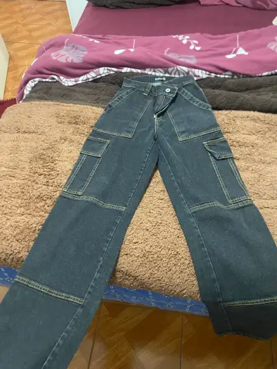 Pantalones cargo de mezclilla Diffon talla 36 - miniatura 1