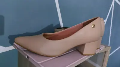 Zapatos de tacón beige Vizzano elegantes talla 34 - miniatura 2