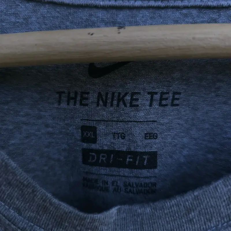Polera Nike Dri-Fit Gris Manga Larga - 3