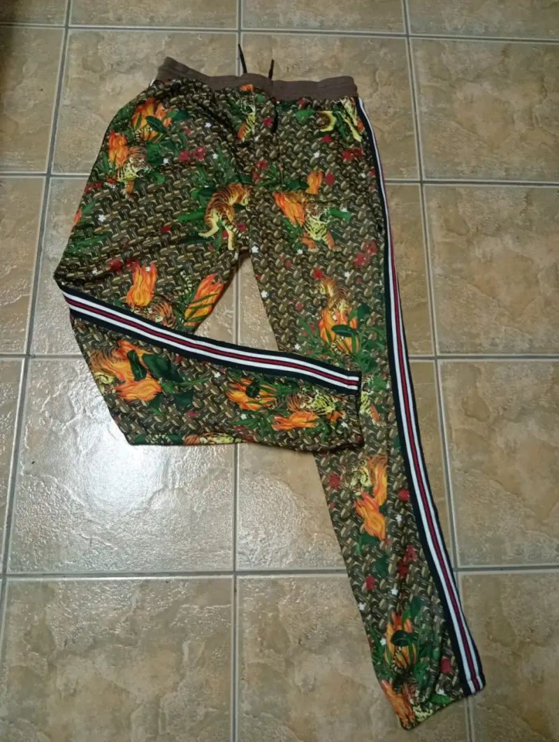 Conjunto deportivo estampado de tigres para hombre - 4