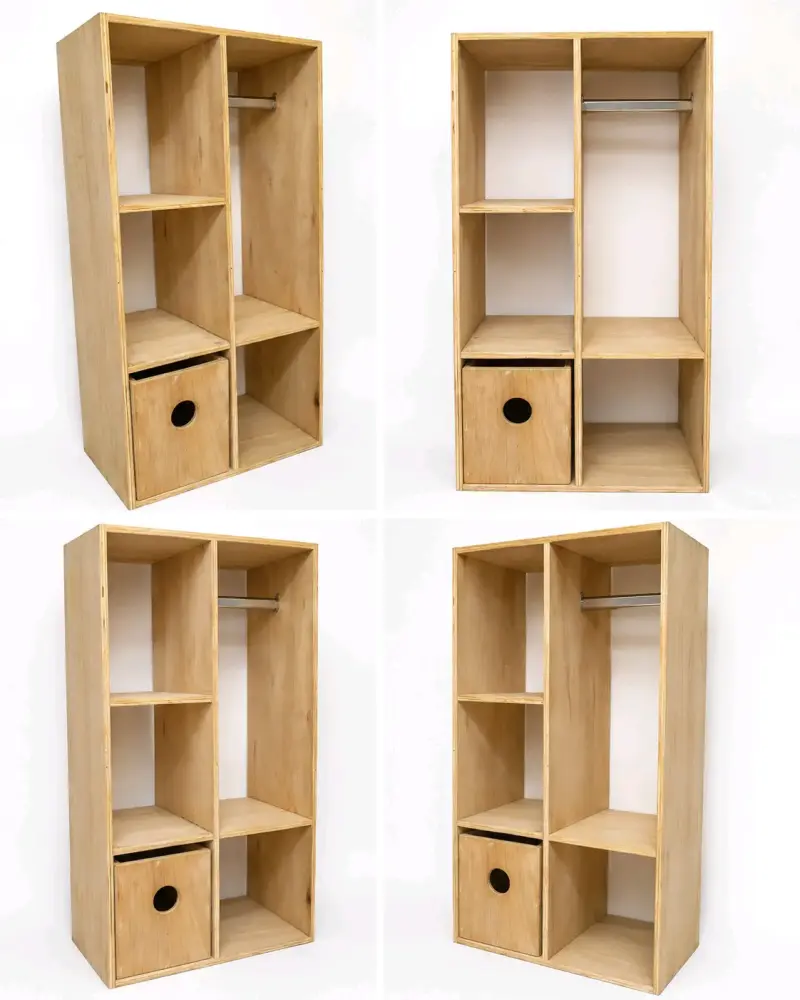 Closet Montessori de madera - 2