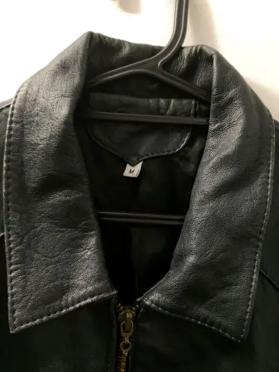 Chaqueta de cuero genuino - miniatura 3