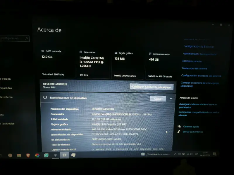 Laptop dell vostro 3401 - 2