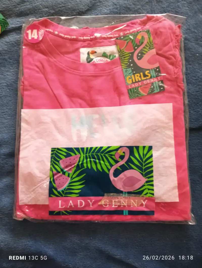 Pijama de niña con estampado divertido - 5