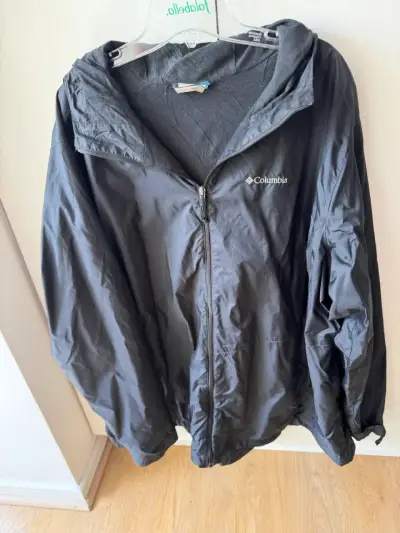 Chaqueta impermeable Columbia negra talla 3X - miniatura 1