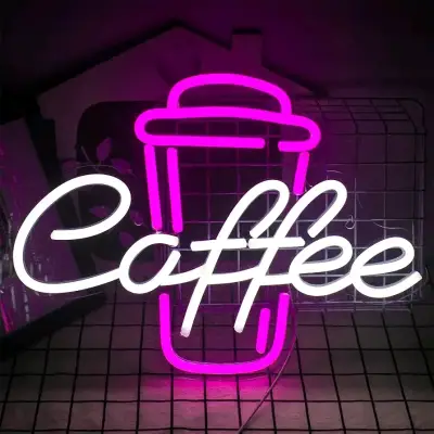 Letrero Neón Caffe nuevo embalado - miniatura 1