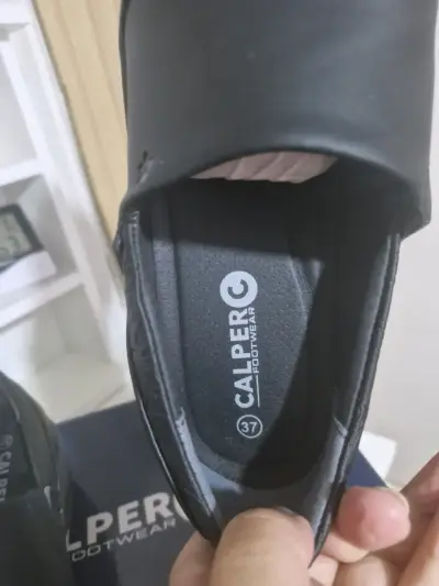 Zapatos de cuero negro Calper G cómodos - miniatura 4