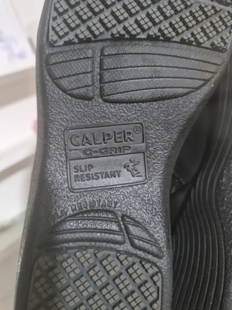 Zapatos de cuero negro Calper G cómodos - 5