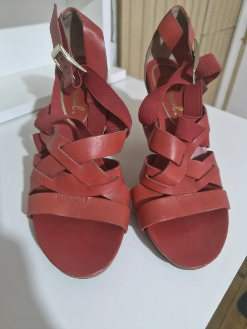 Sandalias de tacón rojo para mujer Gacel - 1