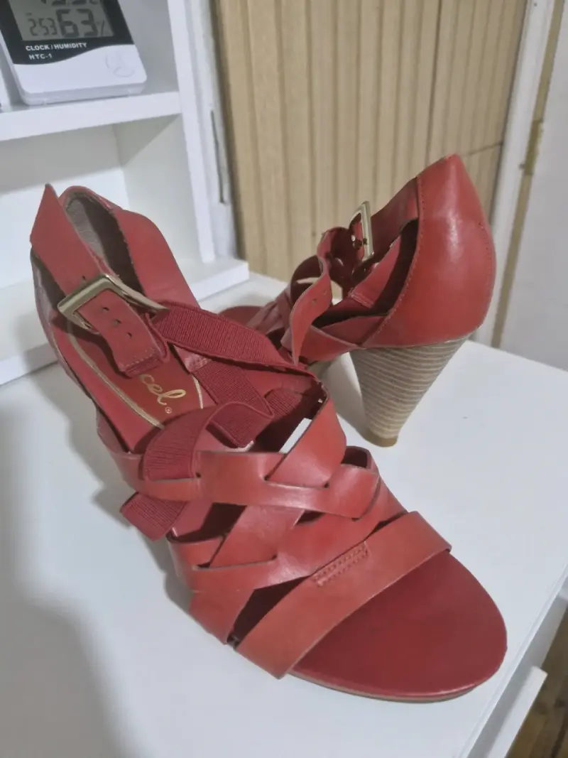 Sandalias de tacón rojo para mujer Gacel - 2