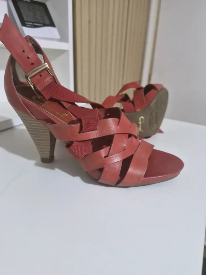 Sandalias de tacón rojo para mujer Gacel - 3