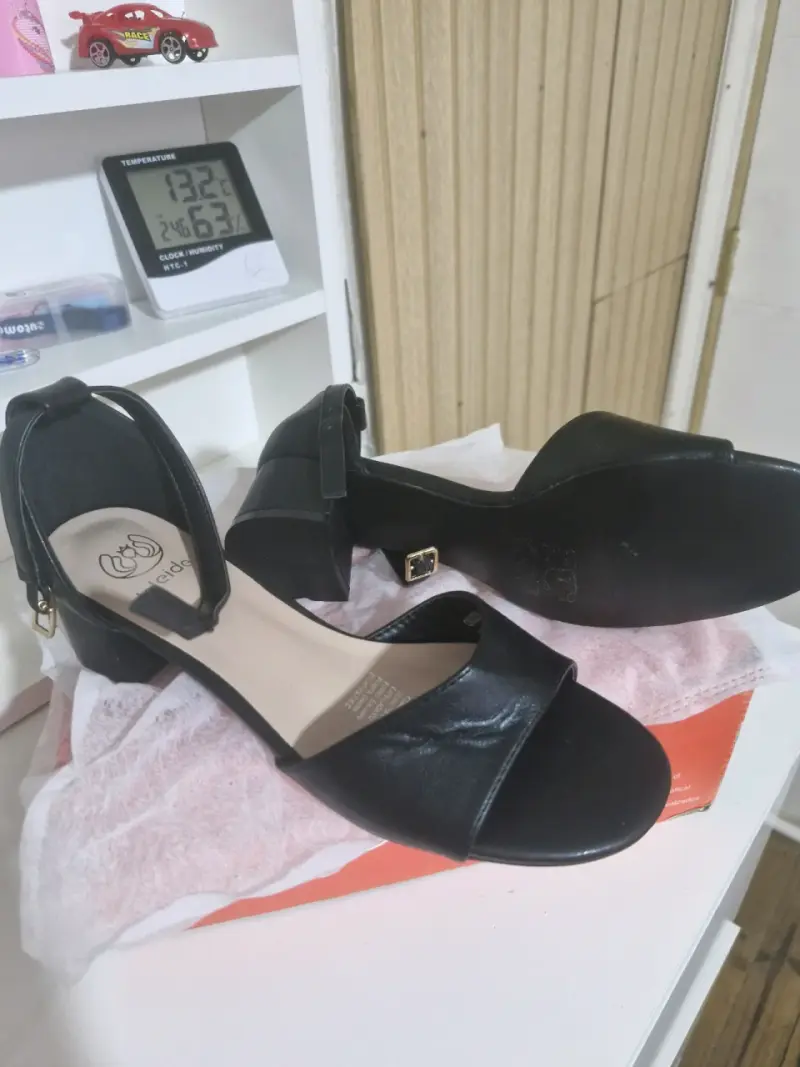 Sandalias de Tacón Negro Weide Elegantes - 2