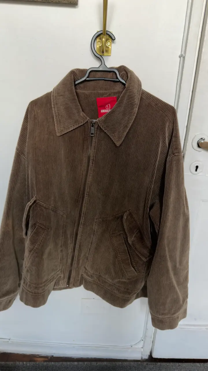 Chaqueta de pana marrón para mujer - 2