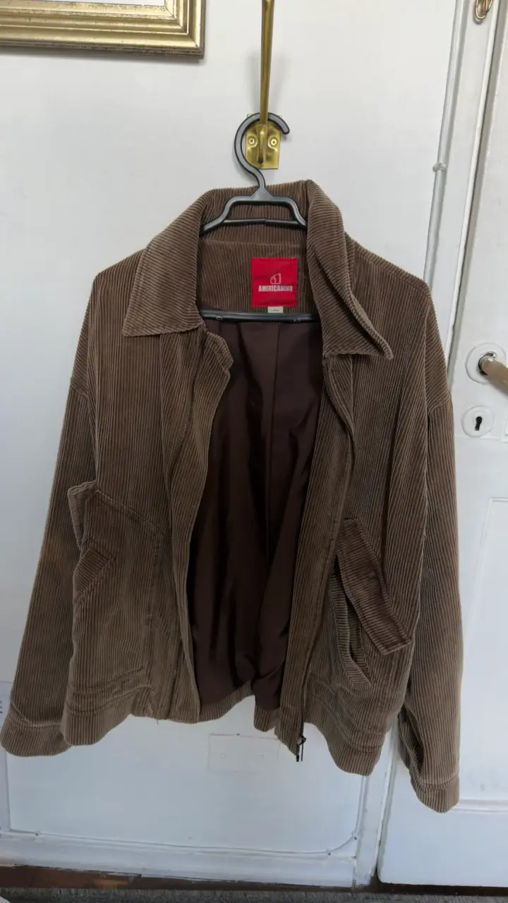 Chaqueta de pana marrón para mujer - 3
