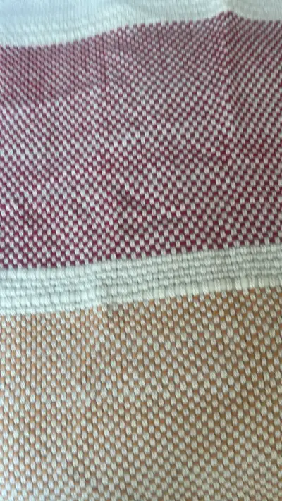 Piecera Manta tejida a mano con flecos - miniatura 5