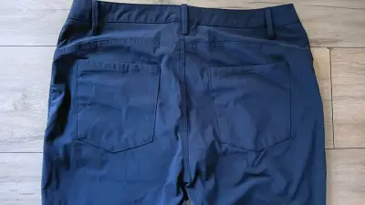 Pantalones azul marino para hombre - miniatura 3